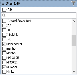 Sites Filter