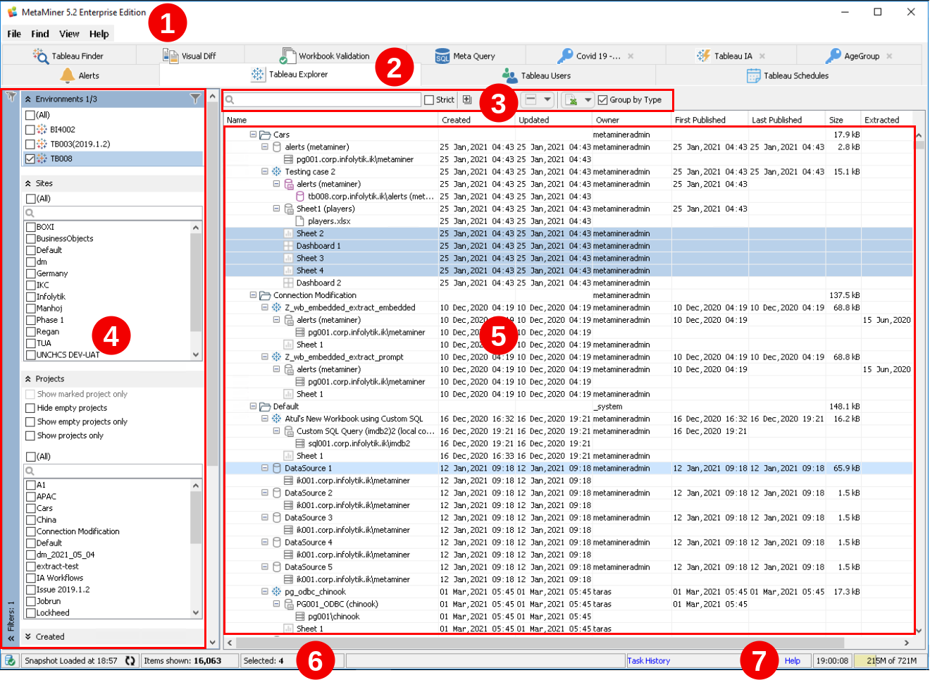 MetaMiner Tableau Explorer