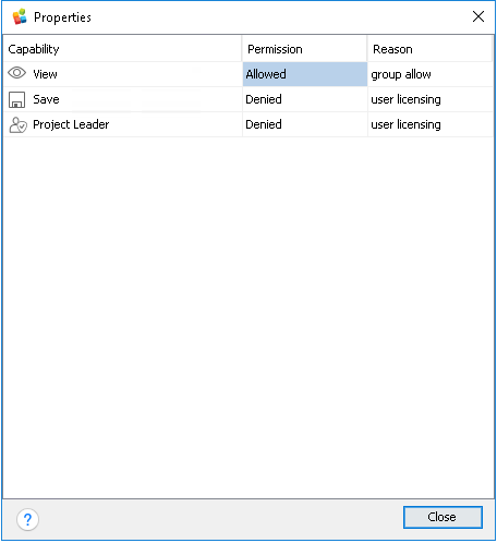 Capabilities Properties