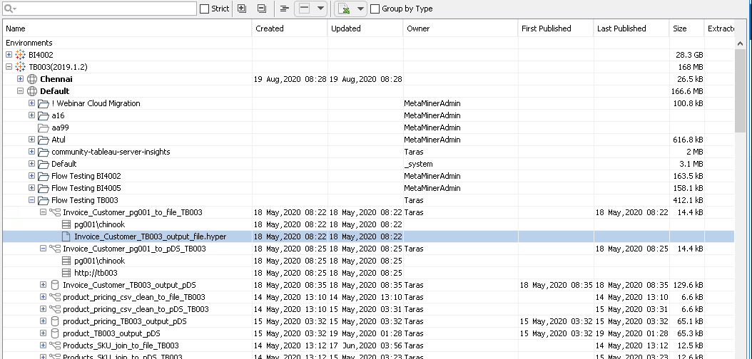 Tableau Explorer Example