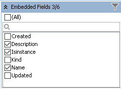 Embedded Fields Filter