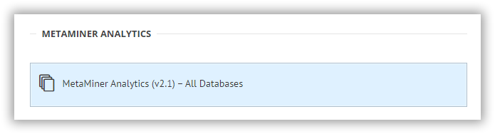 MetaMiner-Analytics-Link